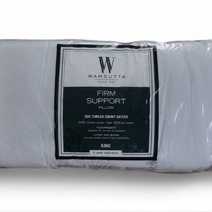 New Firm Support White King Size Pillow by Wamsutta.